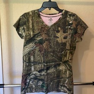 Mossy Oak Camouflage V-Neck
